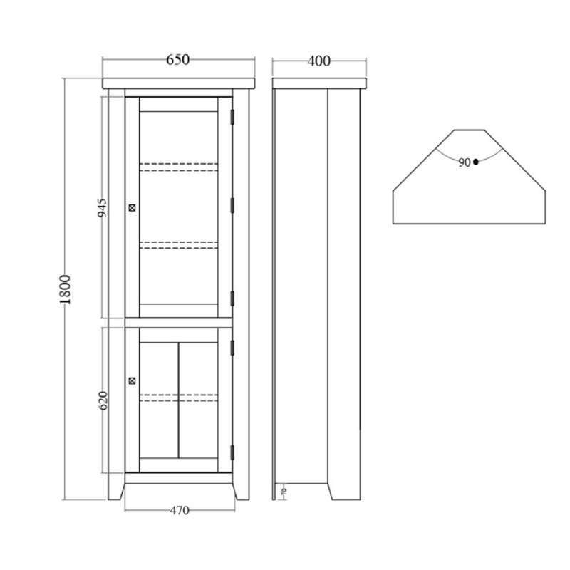 Brambly Cottage Corner Display Wayfair.co.uk